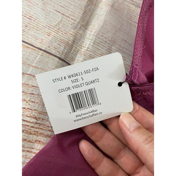 NWT French Affair Women's Sheer Front Closure Cami - Small - Picture 11 of 13